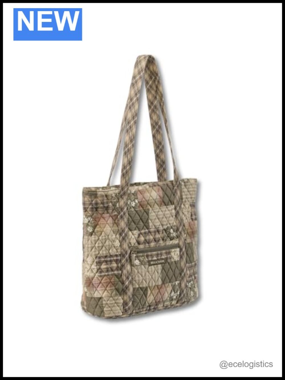 Bella Taylor Large Quilted Cotton Shoulder Tote Bag for Women